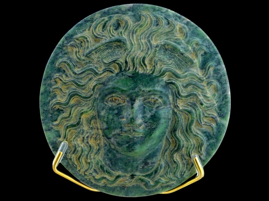 Antique Italian Baroque Period Medusa Medaillon