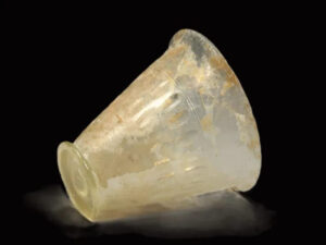 Ancient Roman Empire Glass Drinking Cup - View 4