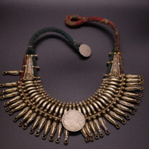 Crescent of Tides: Brass Drop Necklace