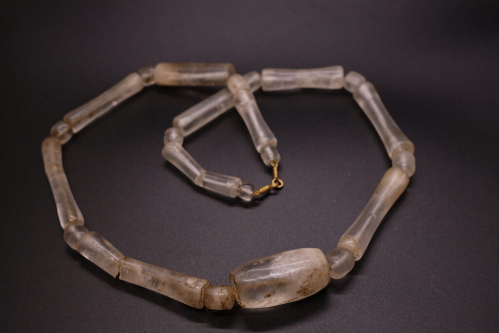 Translucent Strata: Quartz Bead Necklace