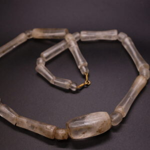 Translucent Strata: Quartz Bead Necklace