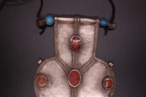 Shield of Stone: Silver & Carnelian Pendant - View 8