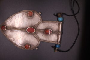 Shield of Stone: Silver & Carnelian Pendant - View 6