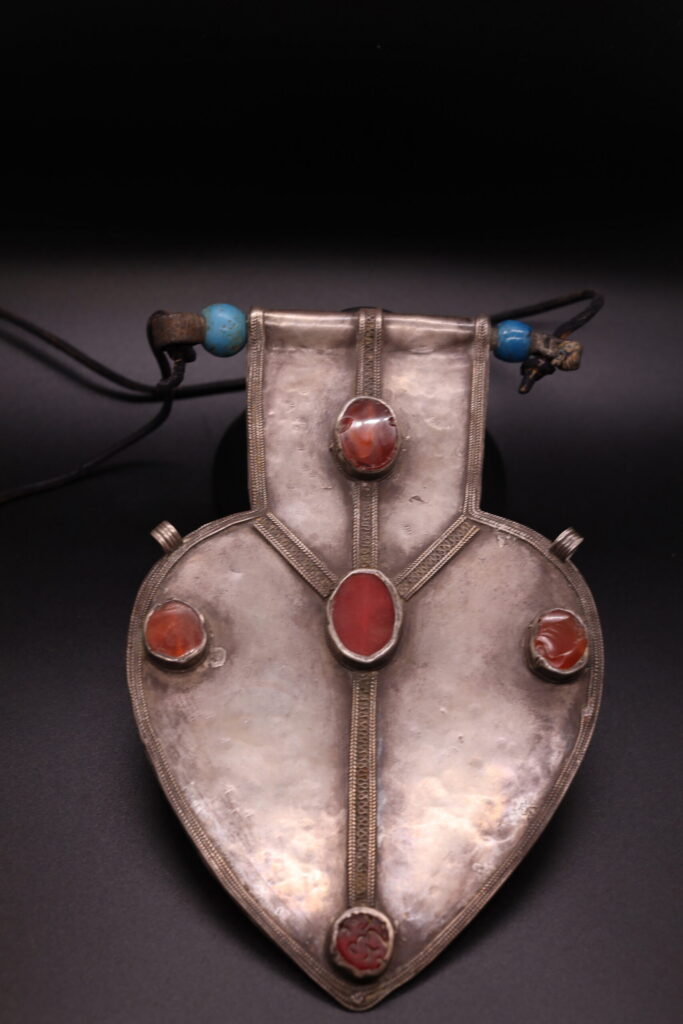 Shield of Stone: Silver & Carnelian Pendant