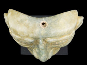 Ancient Pre Columbian Mayan Jade Mask with Stand - View 4