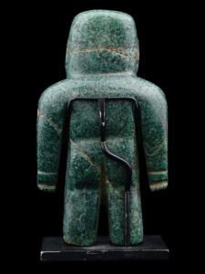 Ancient Pre Columbian Olmec Jade Stone Figurine - View 4