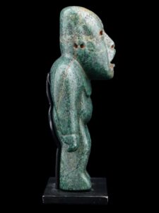 Ancient Pre Columbian Olmec Jade Stone Figurine - View 1