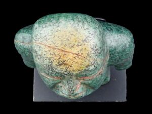 Ancient Pre Columbian Olmec Jade Stone Figurine - View 6