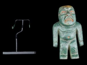 Ancient Pre Columbian Olmec Jade Stone Figurine - View 5