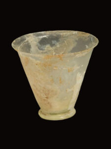Ancient Roman Empire Glass Drinking Cup - View 1
